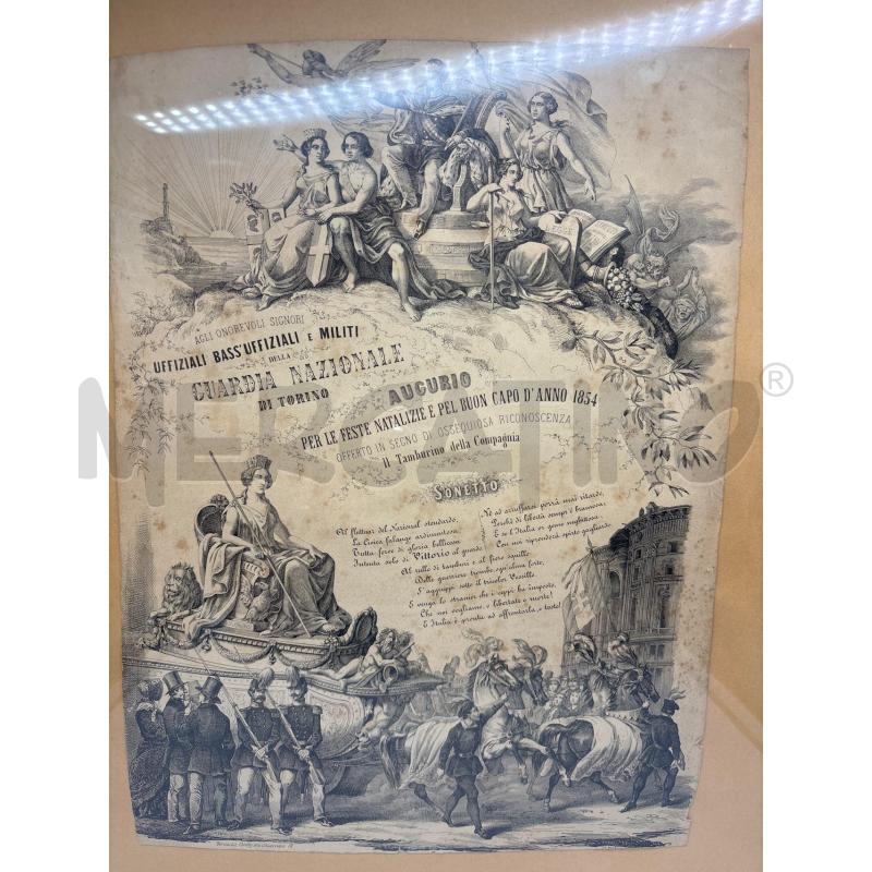 MANIFESTO MILITARE 1854 | Mercatino dell'Usato Torino c.so traiano 1