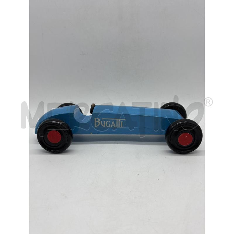 MODELLINO AUTO LEGNO BUGATTI | Mercatino dell'Usato Torino c.so traiano 1