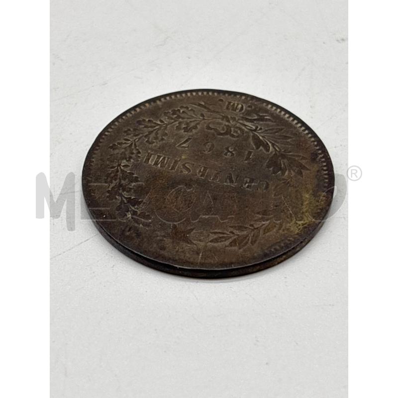 MONETA 10 CENTESIMI 1867 CM | Mercatino dell'Usato Torino c.so traiano 4