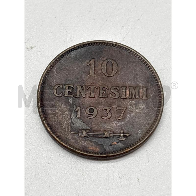 MONETA 10 CENTESIMI 1937 SAN MARINO | Mercatino dell'Usato Torino c.so traiano 1