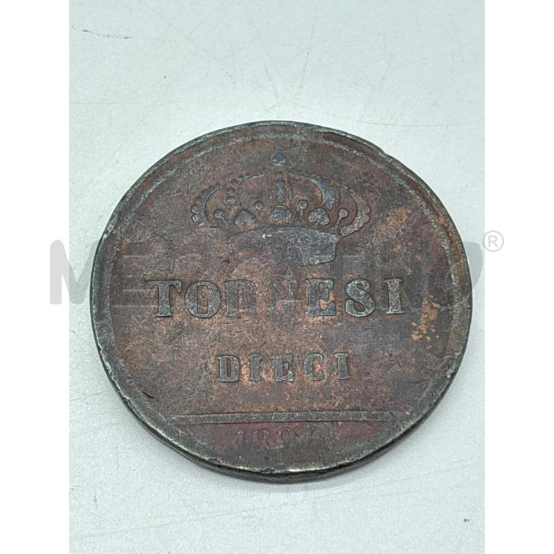 MONETA 10 TORNESI 1826 | Mercatino dell'Usato Torino c.so traiano 1