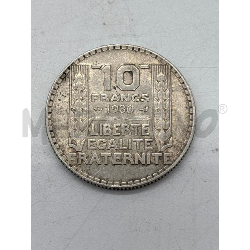 MONETA AG 10 FRANCS 1930 | Mercatino dell'Usato Torino c.so traiano 2