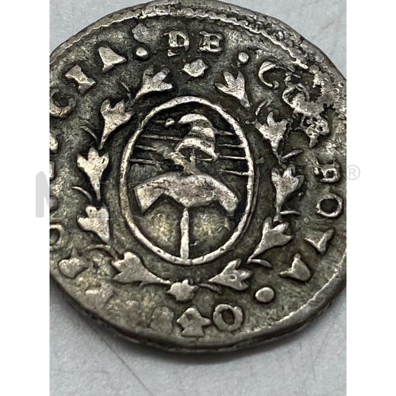 MONETA AG 1 REAL ARGENTINA 1840 | Mercatino dell'Usato Torino c.so traiano 4