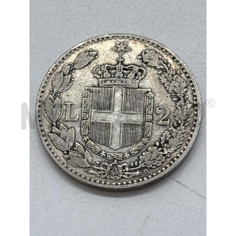 MONETA AG 2 LIRE 1884 | Mercatino dell'Usato Torino c.so traiano 2