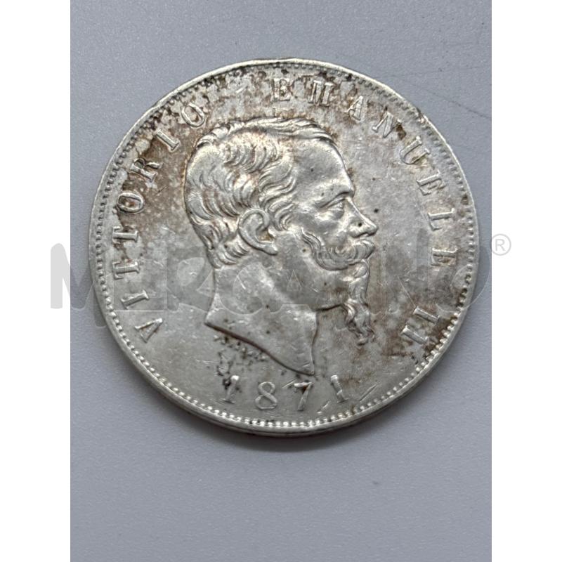 MONETA AG 5 LIRE 1871 | Mercatino dell'Usato Torino c.so traiano 1