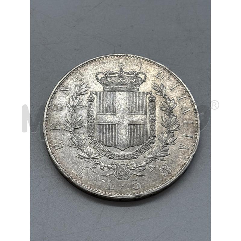 MONETA AG 5 LIRE 1874 | Mercatino dell'Usato Torino c.so traiano 2