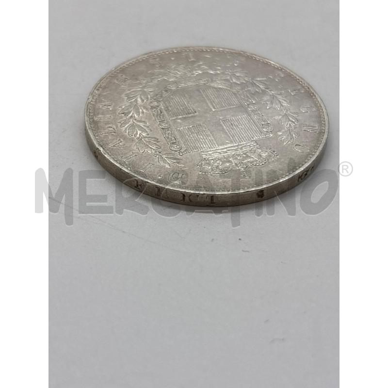MONETA AG 5 LIRE 1874 | Mercatino dell'Usato Torino c.so traiano 3