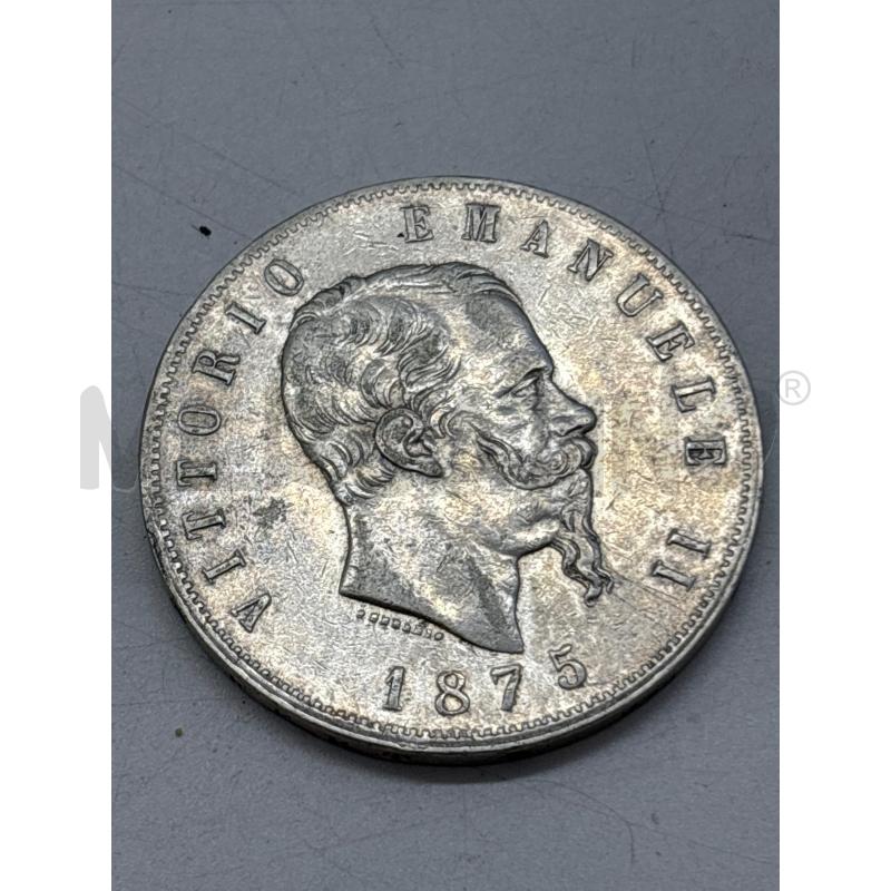MONETA AG 5 LIRE 1875 | Mercatino dell'Usato Torino c.so traiano 1