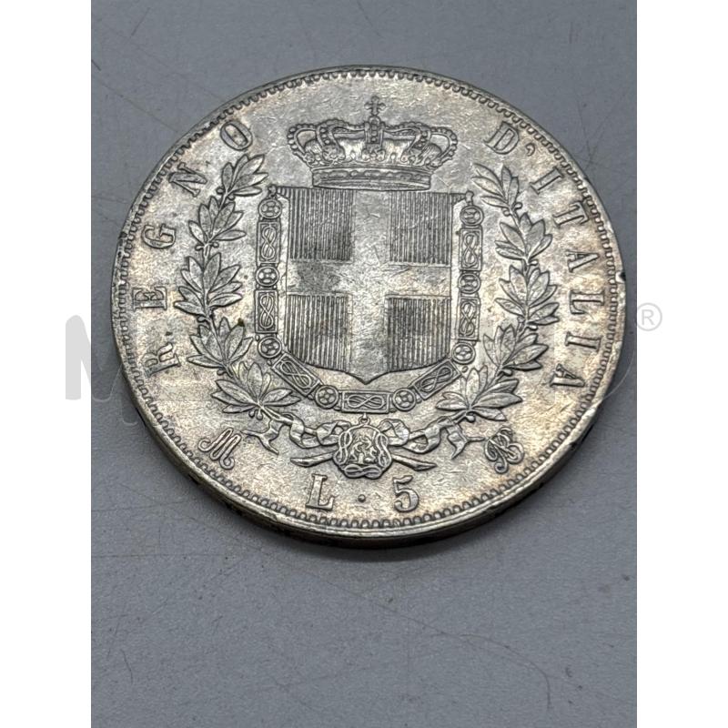 MONETA AG 5 LIRE 1875 | Mercatino dell'Usato Torino c.so traiano 2