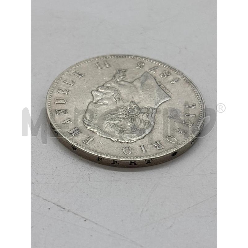 MONETA AG 5 LIRE 1875 | Mercatino dell'Usato Torino c.so traiano 3