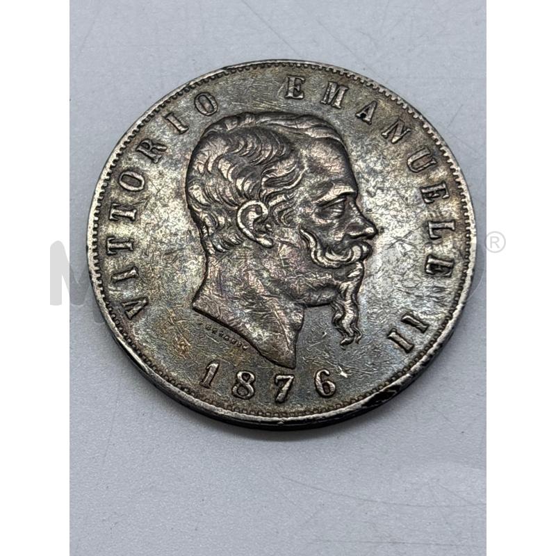 MONETA AG 5 LIRE 1876 | Mercatino dell'Usato Torino c.so traiano 1
