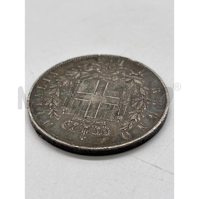 MONETA AG 5 LIRE 1876 | Mercatino dell'Usato Torino c.so traiano 3