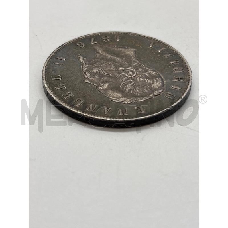 MONETA AG 5 LIRE 1876 | Mercatino dell'Usato Torino c.so traiano 4