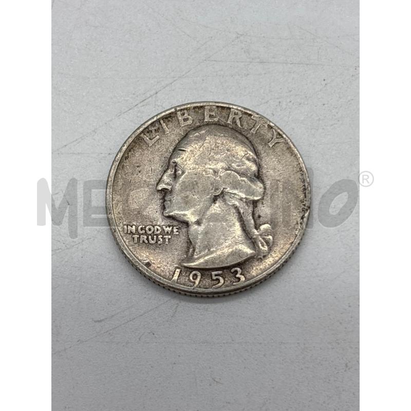 MONETA AG QUART DOLLAR 1953 | Mercatino dell'Usato Torino c.so traiano 1