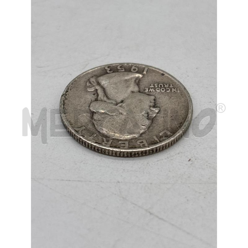 MONETA AG QUART DOLLAR 1953 | Mercatino dell'Usato Torino c.so traiano 3