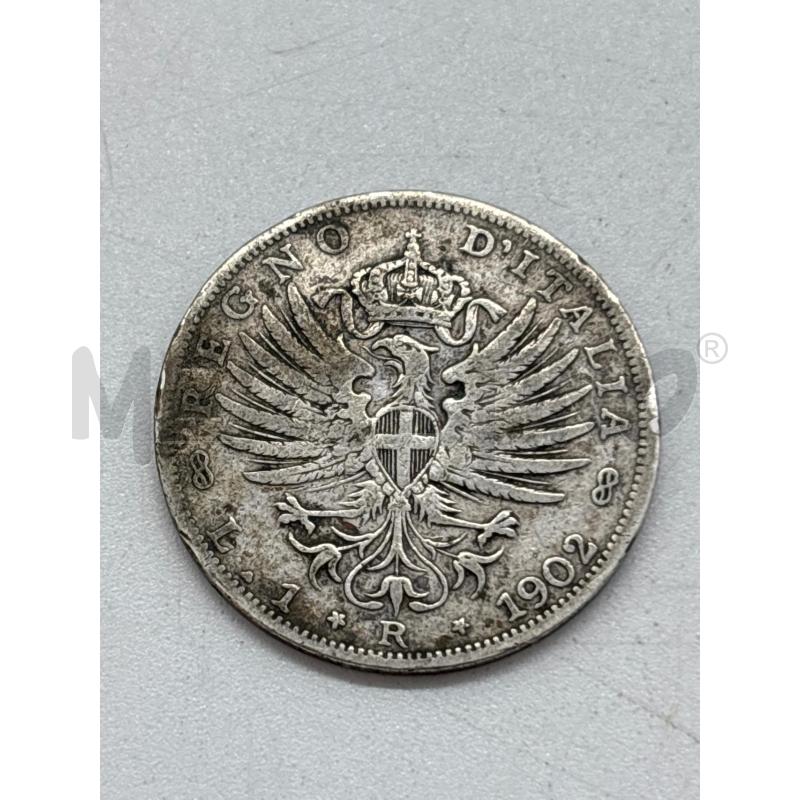 MONETA AG UNA LIRA 1902 | Mercatino dell'Usato Torino c.so traiano 2