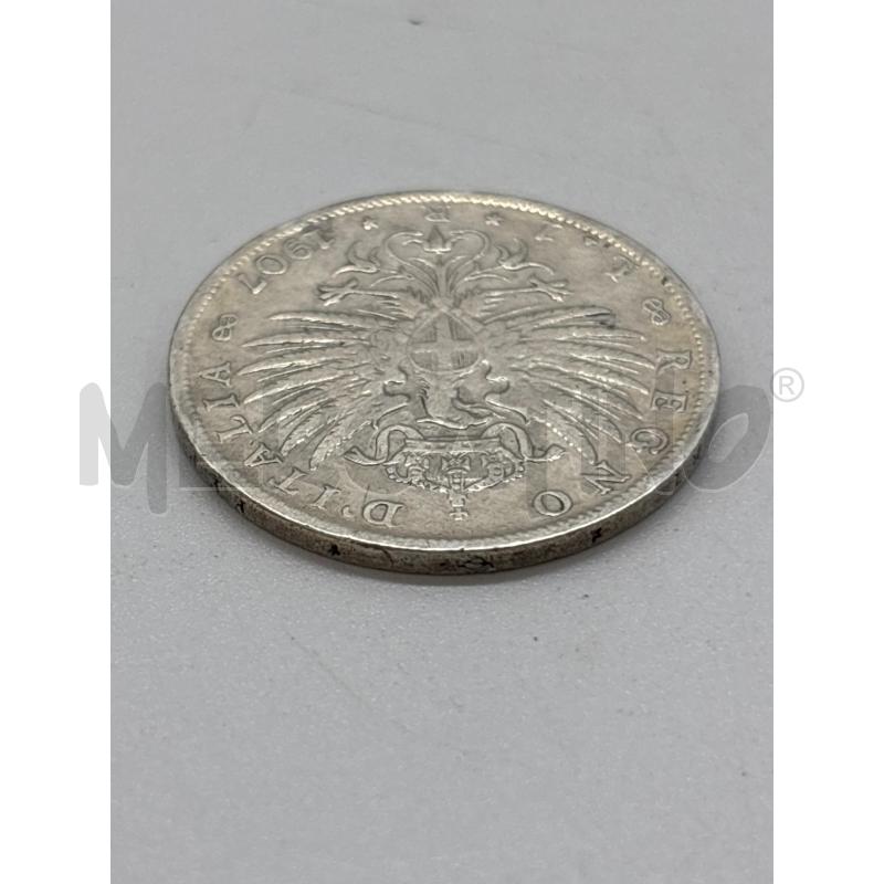 MONETA AG UNA LIRA 1907 | Mercatino dell'Usato Torino c.so traiano 3