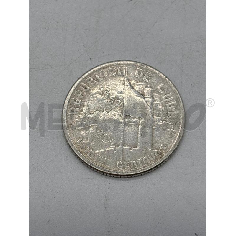 MONETA AG VEINTE CENTAVOS CUBA 1952 | Mercatino dell'Usato Torino c.so traiano 1