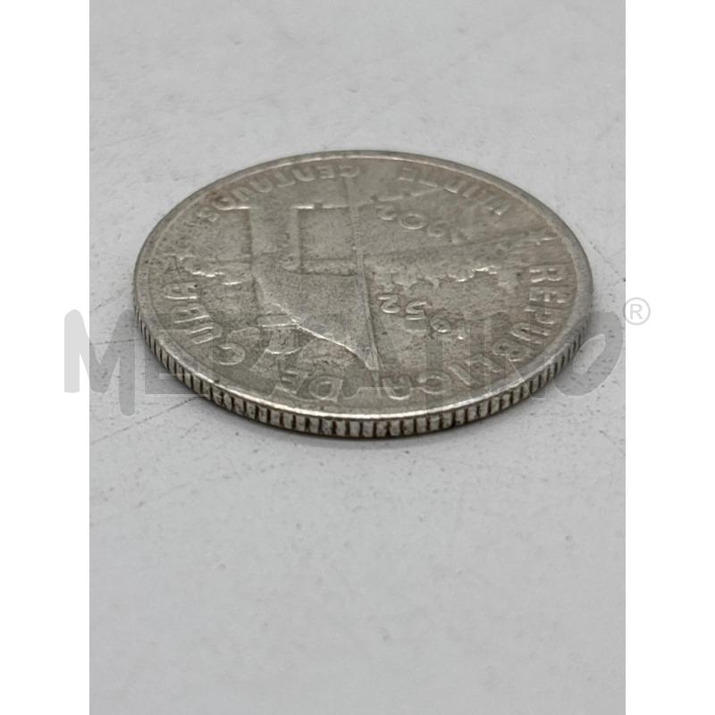 MONETA AG VEINTE CENTAVOS CUBA 1952 | Mercatino dell'Usato Torino c.so traiano 4