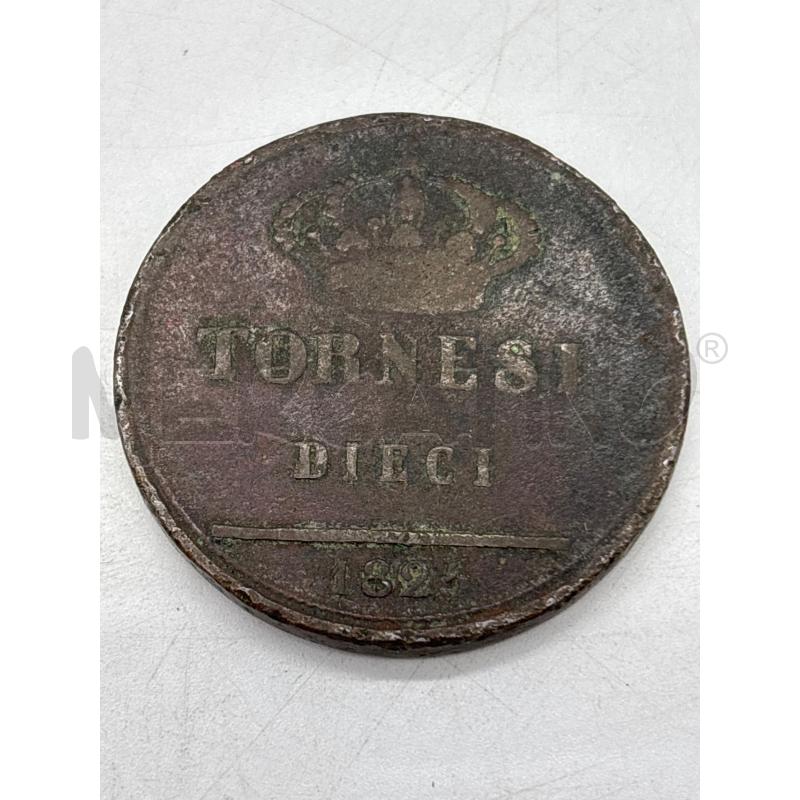 MONETA DIECI TORNESI 1840 | Mercatino dell'Usato Torino c.so traiano 1