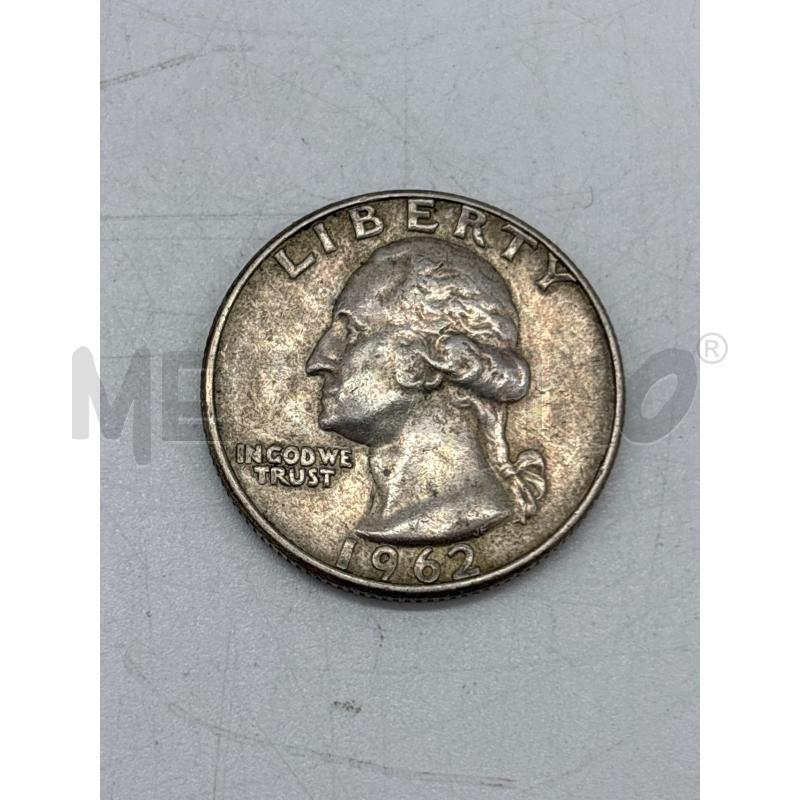 MONETA QUART DOLLAR 1962 | Mercatino dell'Usato Torino c.so traiano 1