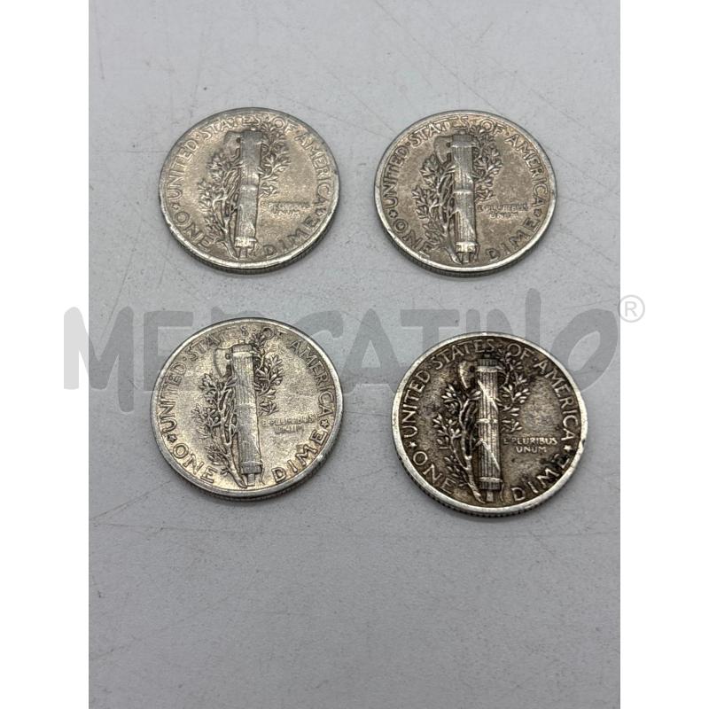 MONETE AG 4 PZ ONE DIME | Mercatino dell'Usato Torino c.so traiano 3