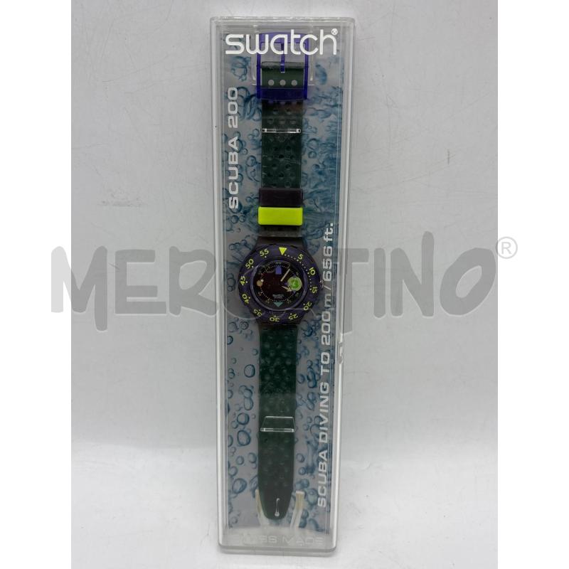 OROLOGIO SWATCH SCUBA 3 BLU GIALLO | Mercatino dell'Usato Torino c.so traiano 2