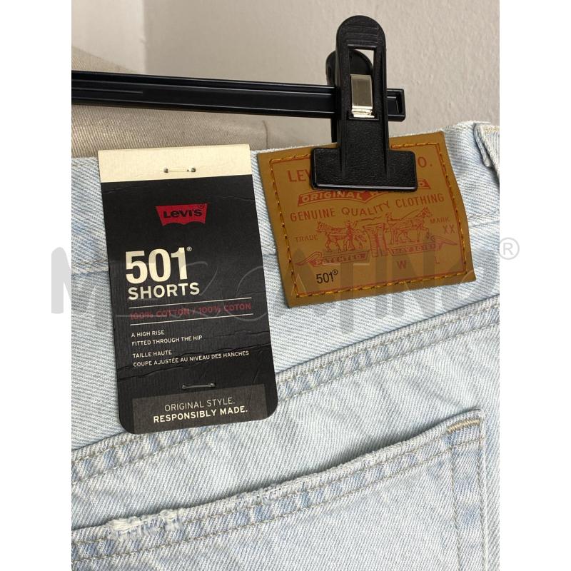 PANTALONCINO DONNA LEVI'S 501 AZZURRO CHIARO | Mercatino dell'Usato Torino c.so traiano 5