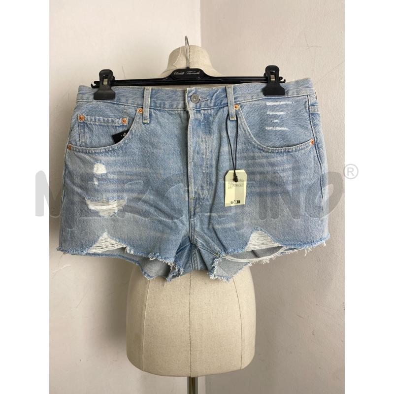 PANTALONCINO DONNA LEVI'S 501 AZZURRO DISTESSED | Mercatino dell'Usato Torino c.so traiano 1