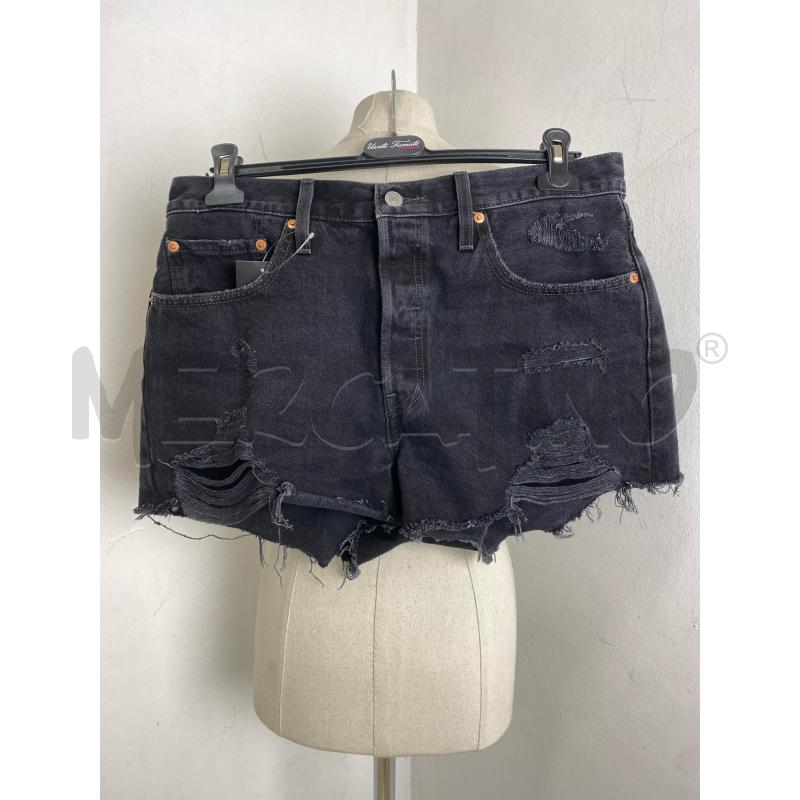 PANTALONCINO DONNA LEVI'S 501 NERO DISTESSED | Mercatino dell'Usato Torino c.so traiano 1