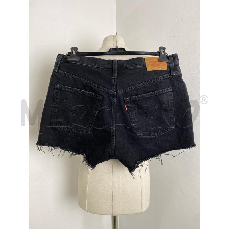 PANTALONCINO DONNA LEVI'S 501 NERO DISTESSED | Mercatino dell'Usato Torino c.so traiano 4