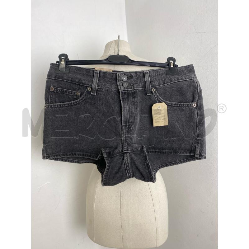 PANTALONCINO DONNA LEVI'S SUPERLOW SHORTS NERO | Mercatino dell'Usato Torino c.so traiano 1