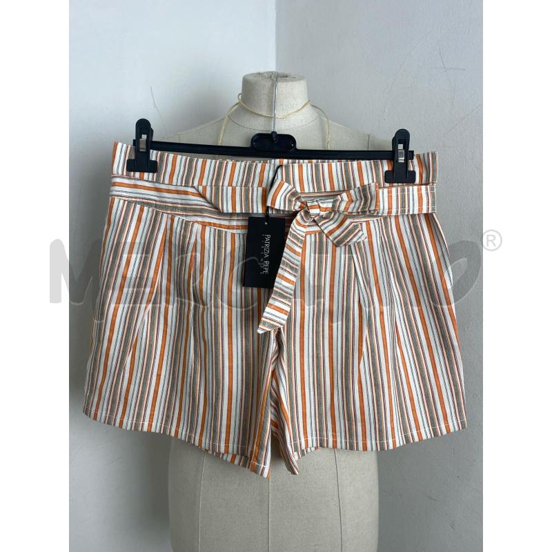 PANTALONCINO DONNA PATRIZIA PEPEP RIGHE ARANCIONI | Mercatino dell'Usato Torino c.so traiano 1