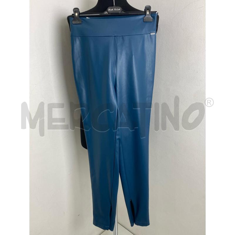 PANTALONE DONNA GUESS ECOPELLE VERDE PETROLIO | Mercatino dell'Usato Torino c.so traiano 1
