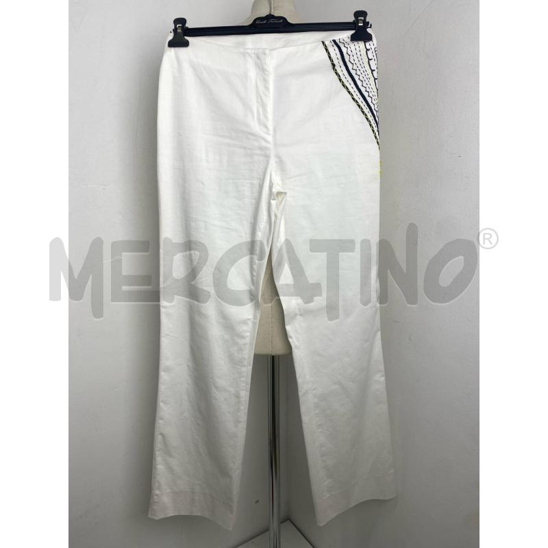 PANTALONE DONNA ROBERTO CAVALLI BIANCO | Mercatino dell'Usato Torino c.so traiano 1