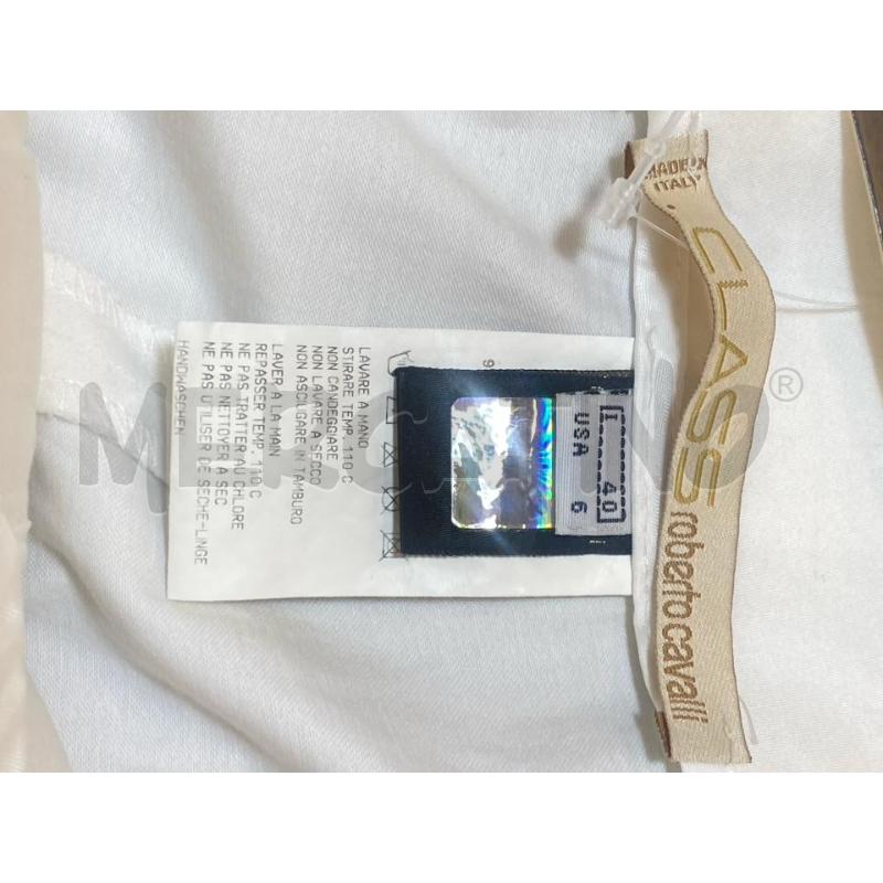 PANTALONE DONNA ROBERTO CAVALLI BIANCO | Mercatino dell'Usato Torino c.so traiano 5