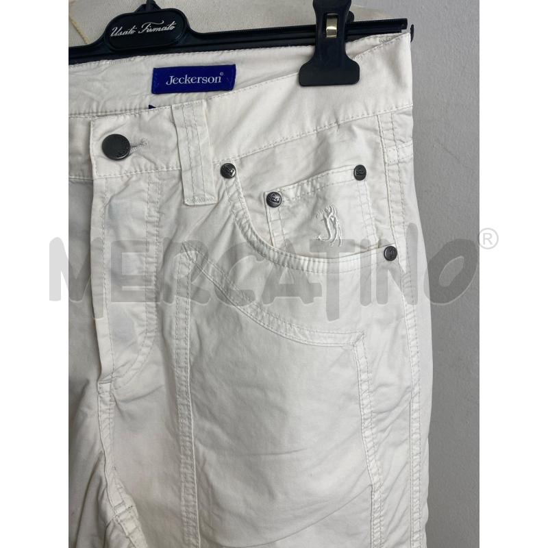 PANTALONE UOMO JECKERSON BIANCO | Mercatino dell'Usato Torino c.so traiano 3