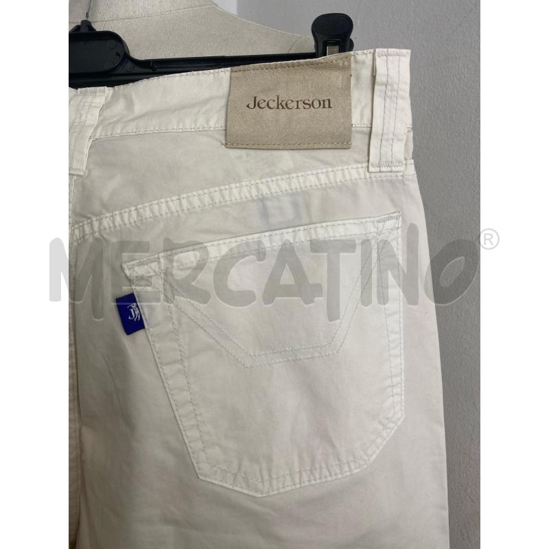 PANTALONE UOMO JECKERSON BIANCO | Mercatino dell'Usato Torino c.so traiano 5