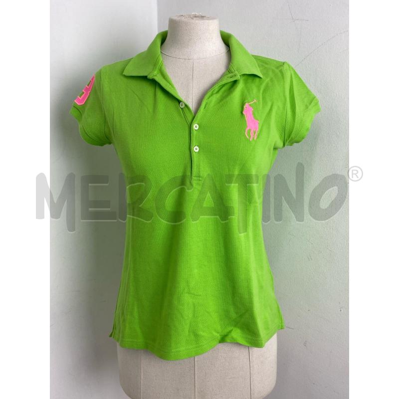 POLO DONNA RALPH LAUREN VERDE MELA  | Mercatino dell'Usato Torino c.so traiano 1