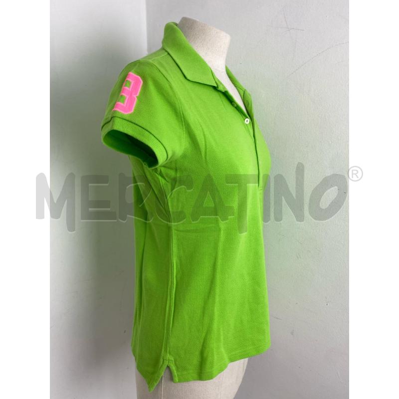 POLO DONNA RALPH LAUREN VERDE MELA  | Mercatino dell'Usato Torino c.so traiano 2