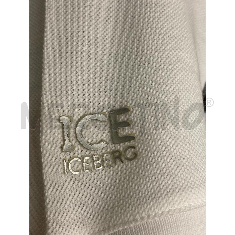 POLO UOMO ICEBERG BIANCA E ROSSA | Mercatino dell'Usato Torino c.so traiano 3