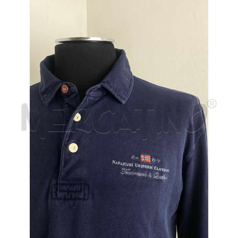 POLO UOMO NAPAPIJRI BLU  | Mercatino dell'Usato Torino c.so traiano 3