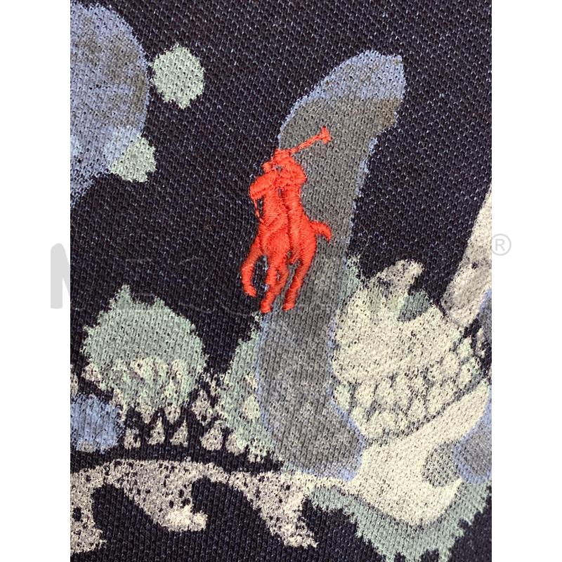POLO UOMO RALPH LAUREN BLU STAMPA | Mercatino dell'Usato Torino c.so traiano 3