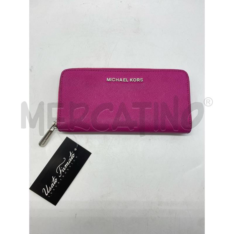 PORTA FOGLIO DONNA MICHEAL KORS FUCSIA | Mercatino dell'Usato Torino c.so traiano 1