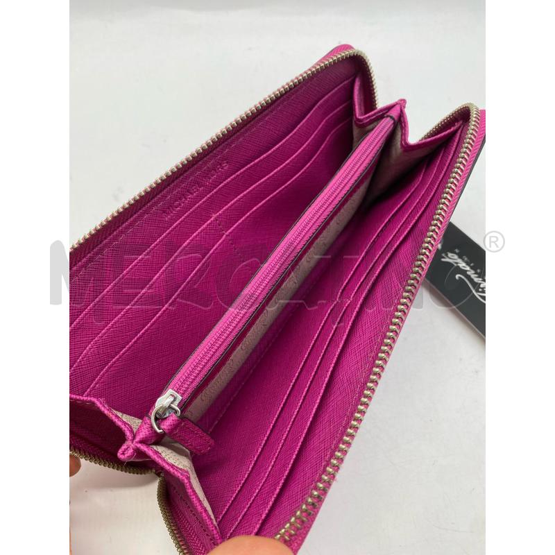 PORTA FOGLIO DONNA MICHEAL KORS FUCSIA | Mercatino dell'Usato Torino c.so traiano 3