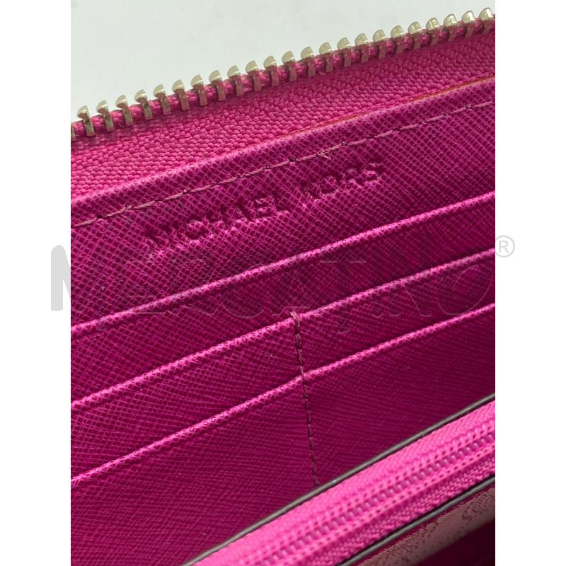 PORTA FOGLIO DONNA MICHEAL KORS FUCSIA | Mercatino dell'Usato Torino c.so traiano 4