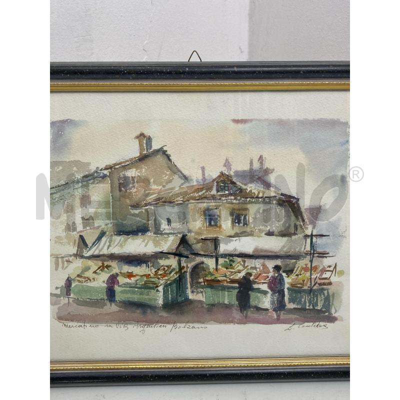 QUADRO ACQUERELLO CONTEDUCA | Mercatino dell'Usato Torino c.so traiano 2