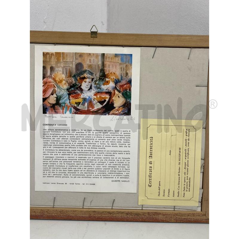QUADRO ACQUERELLO CONTEDUCA | Mercatino dell'Usato Torino c.so traiano 5