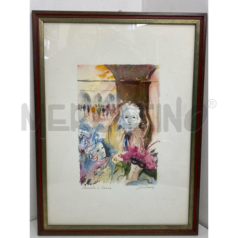QUADRO ACQUERELLO CONTEDUCA  | Mercatino dell'Usato Torino c.so traiano 1