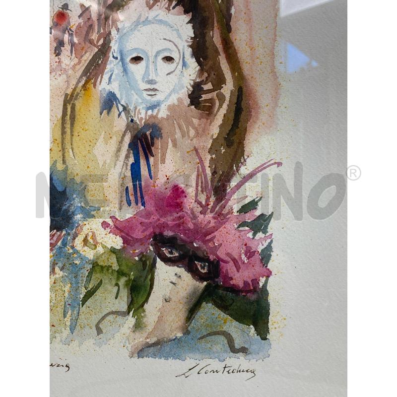 QUADRO ACQUERELLO CONTEDUCA  | Mercatino dell'Usato Torino c.so traiano 4